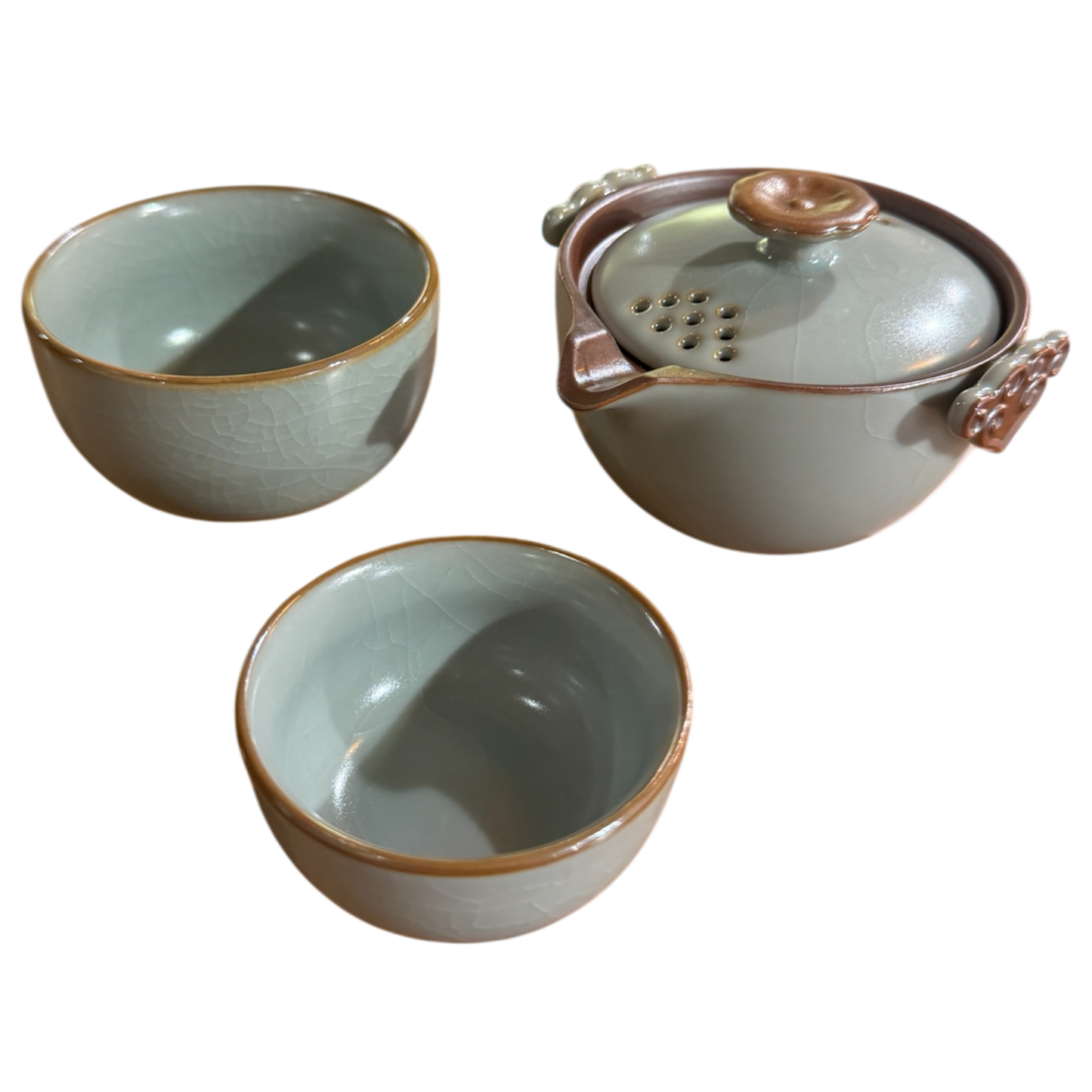 Ruyi Handle Tea for Two Traveler Set with Case