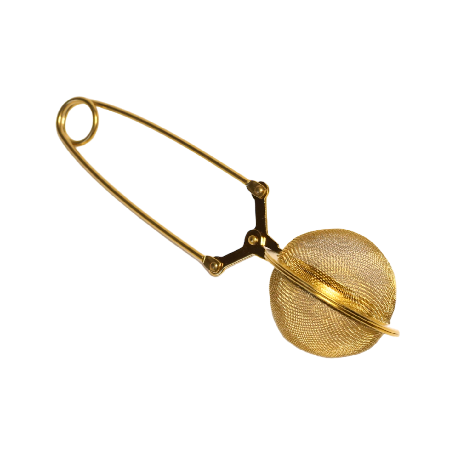 Gold Tea Ball Infuser Tongs 2"