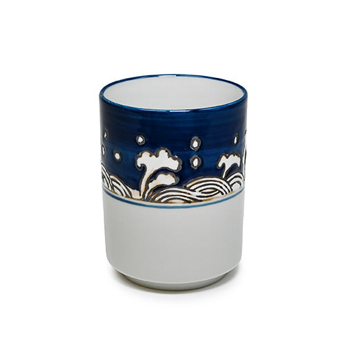 Tea Cup "Waves" 12oz