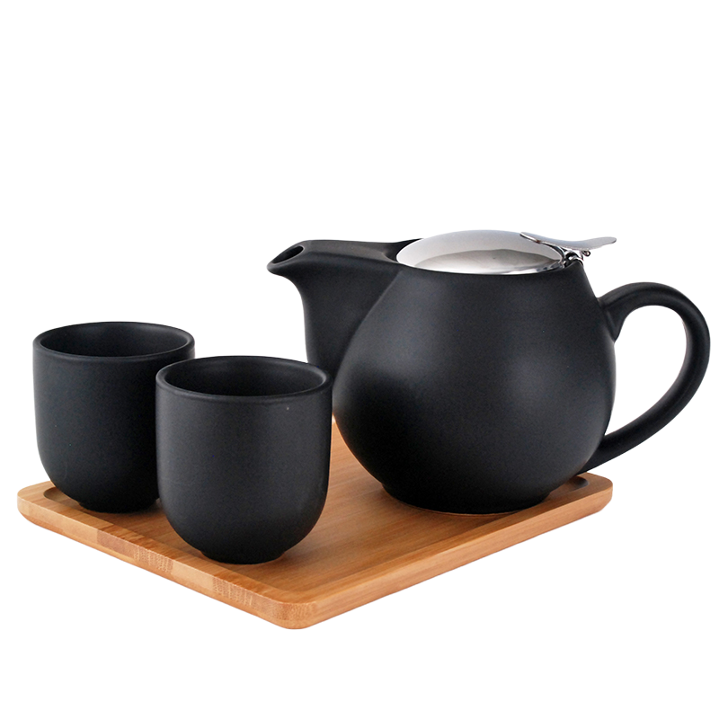 Matte Round Tea for Two Set 22oz 4pc