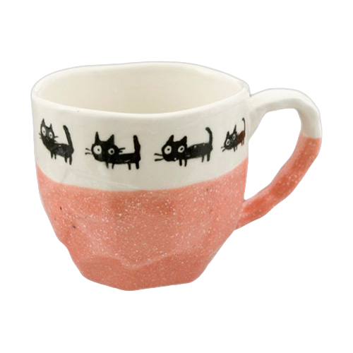 Pink Cat Parade Mug 10oz
