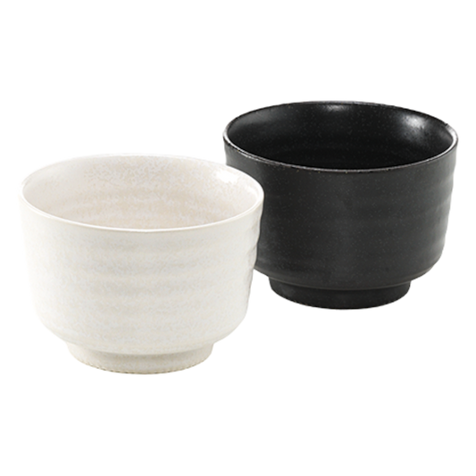 Matcha Bowl Small Black & White 6 oz