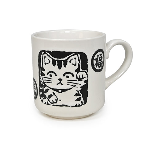 Small Cat Mug Maneki-neko 8 oz