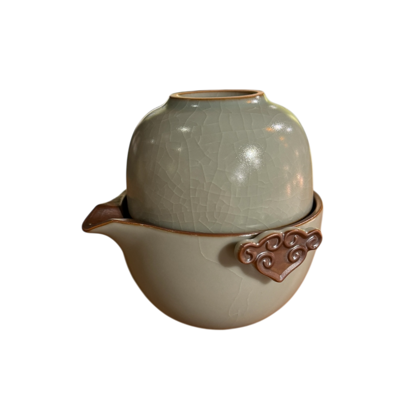 Ruyi Handle Tea for Two Traveler Set with Case