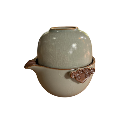 Ruyi Handle Tea for Two Traveler Set with Case